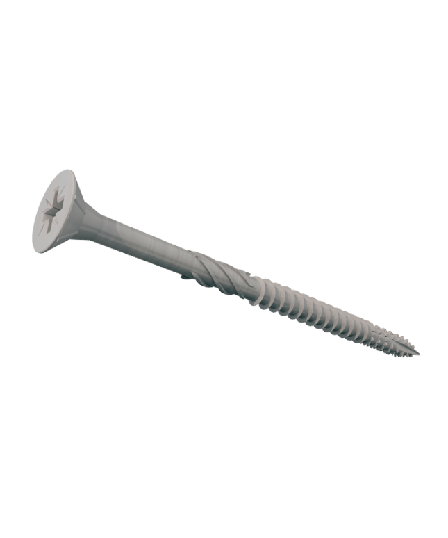 SAMAC Perf Exterior Csk Silver Screw 4mm (100)