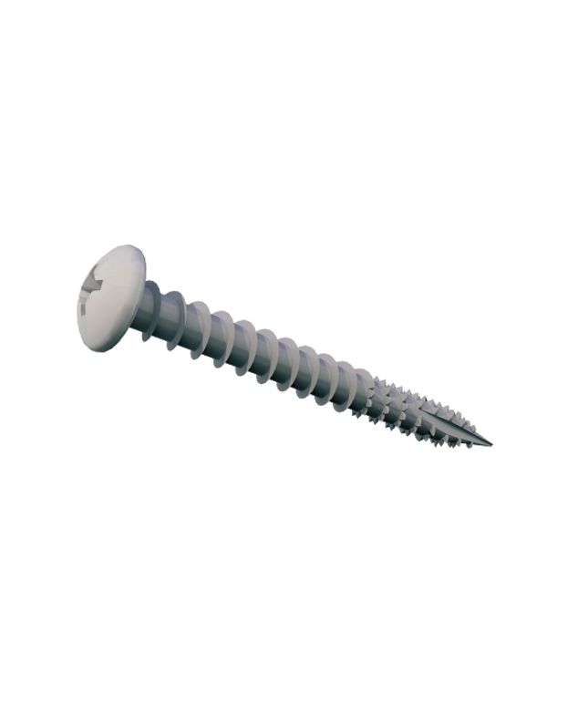 SAMAC Perf Exterior PAN Silver Screw 5mm (200)
