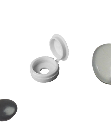SAMAC Black Hinged Cover Cap 6-8mm (100)