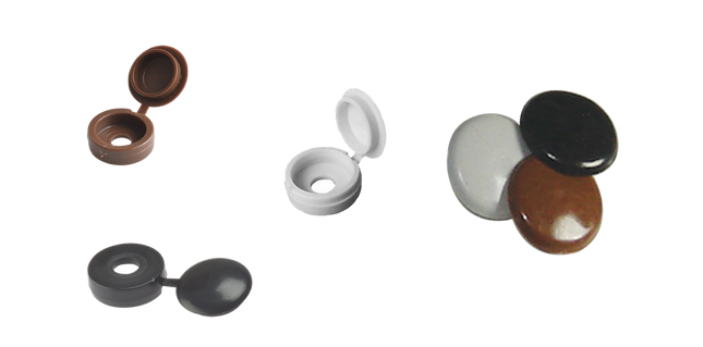 SAMAC Black Hinged Cover Cap 10-12mm (100)