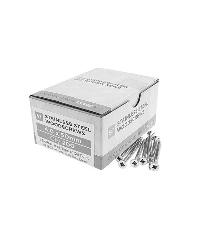 SAMAC Multi Purpose Pozi St Steel Screws 3.5mm (200's)