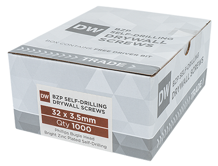 SAMAC BZP Self Drill Drywall Screws (1000)
