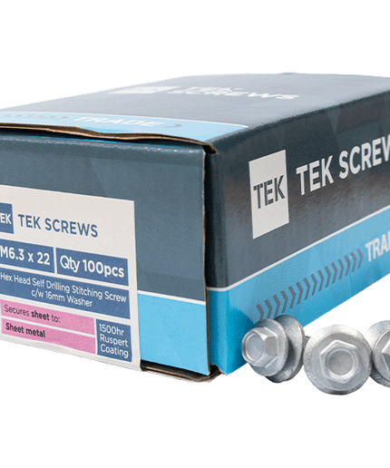SAMAC Stitching Screws inc 16mm Wash 6.3mm (100)