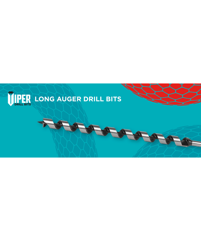 Viper Wood Auger Drill Bits Extra Long