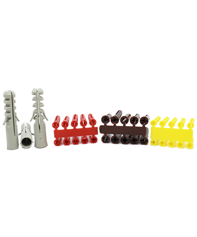 SAMAC Red Plastic Expansion Plugs (1000)