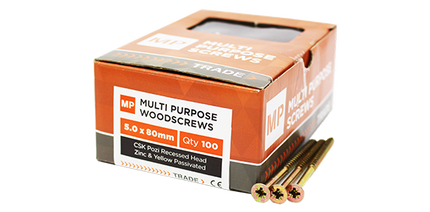 SAMAC ZYP Chipboard Screws 4mm (100)