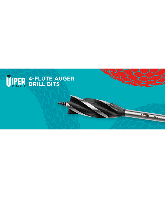 Viper 4-FluteWood Auger Bit