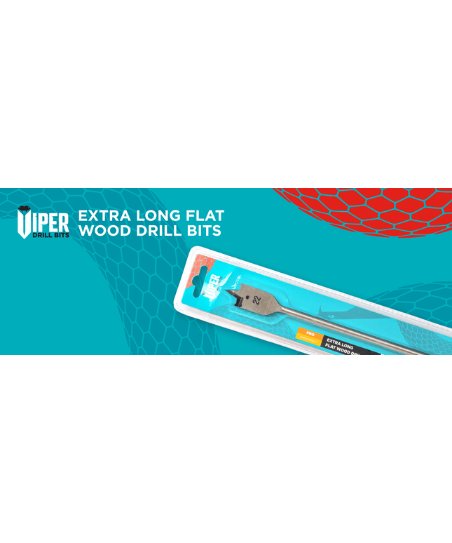 Viper Extra Long Flat Wood Drill Bits
